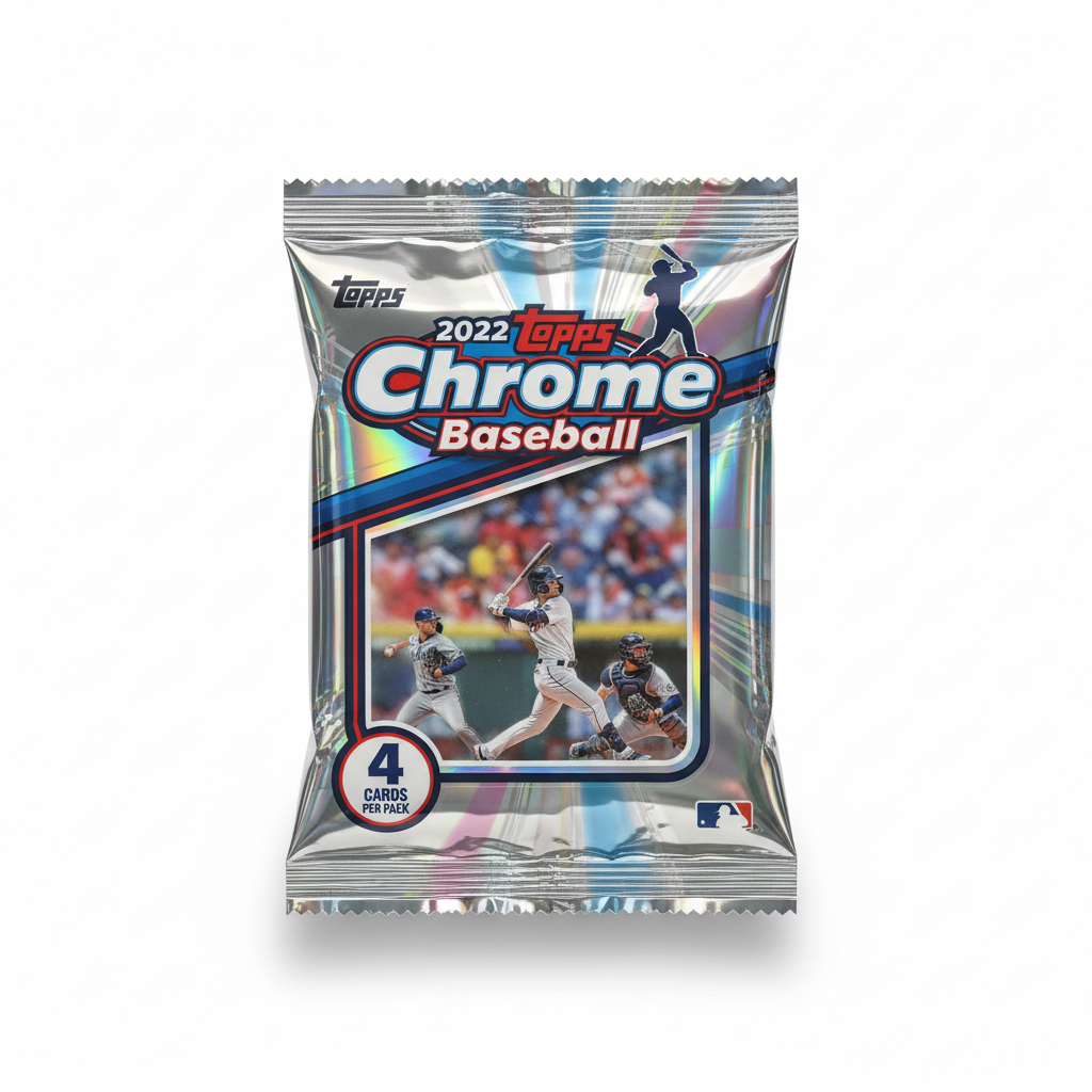 2022 Topps Chrome Baseball Hobby Pack – 4 Cards – VulyoStore